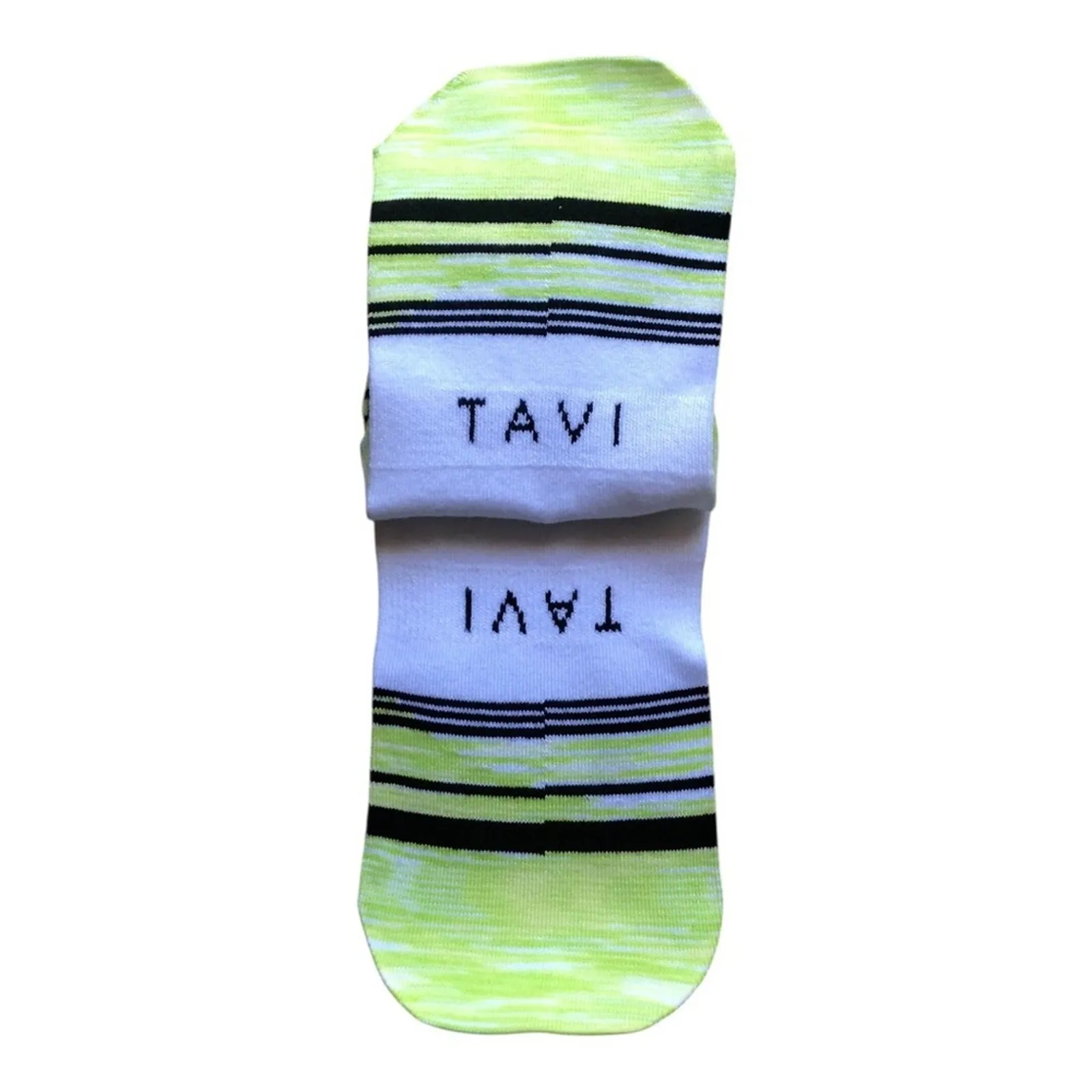 2 TAVI Sport NIP Women Thin Ultra Lite Compression Low Rise Parker Socks Citrus Yellow - Image 7