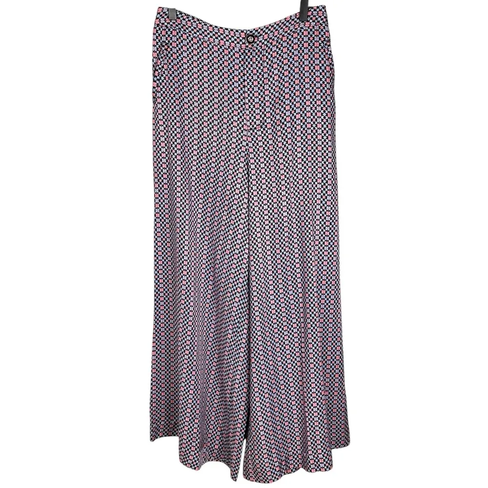 Maeve by Anthropologie Retro Geometric Print Wide-Leg High Waist Pants Size 10 - Image 6