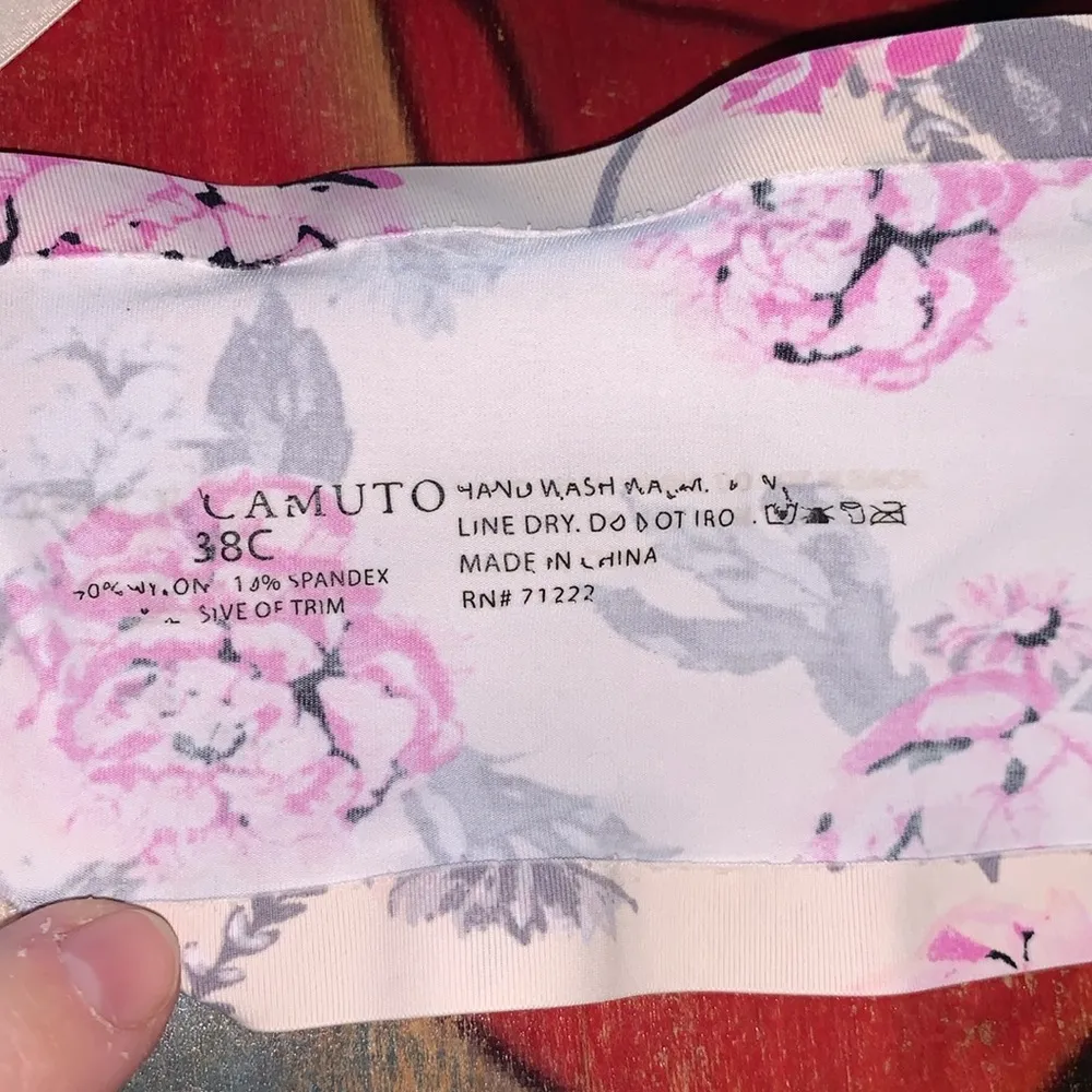 Vince Camuto  floral comfy padded bra 38C - Image 6