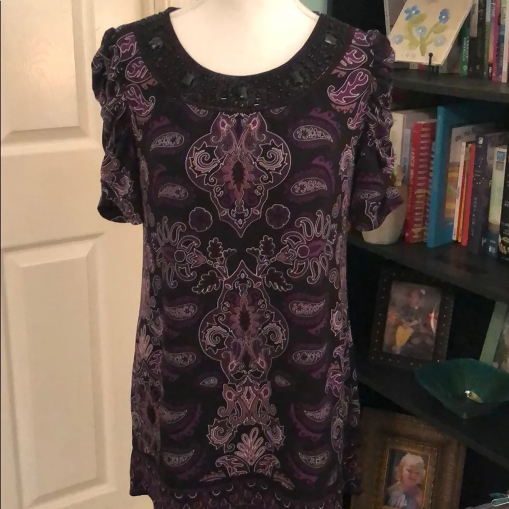 Apt. 9 tunic with embellished neckline - Image 2