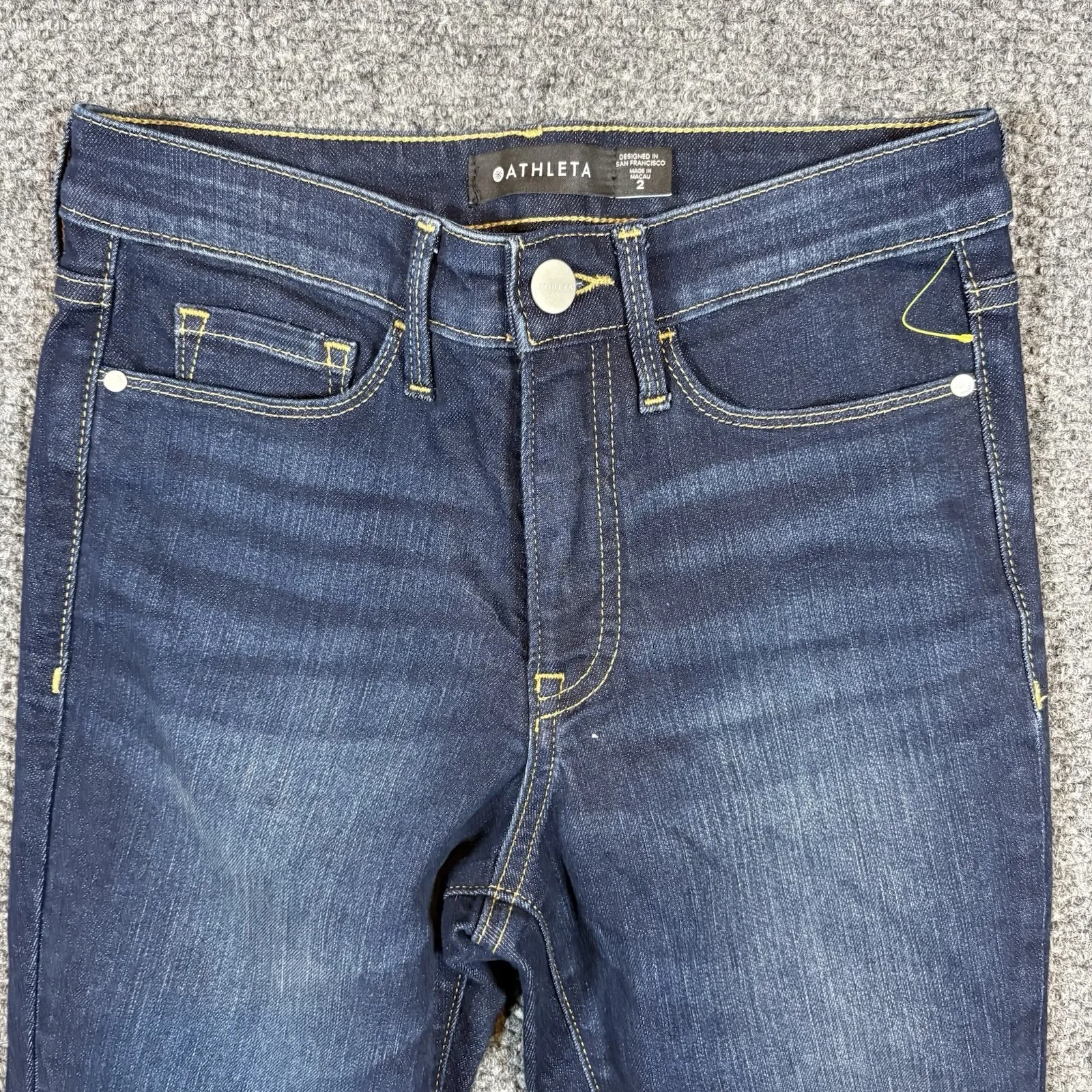 Athleta Jeans Womens 2 Sculptek Ultra Skinny Skinny Midnight Wash Denim - Image 5