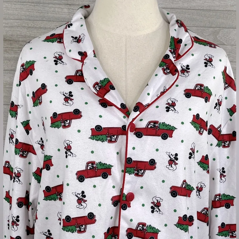 DISNEY Mickey Mouse Christmas Pajama Top-Large - Image 2