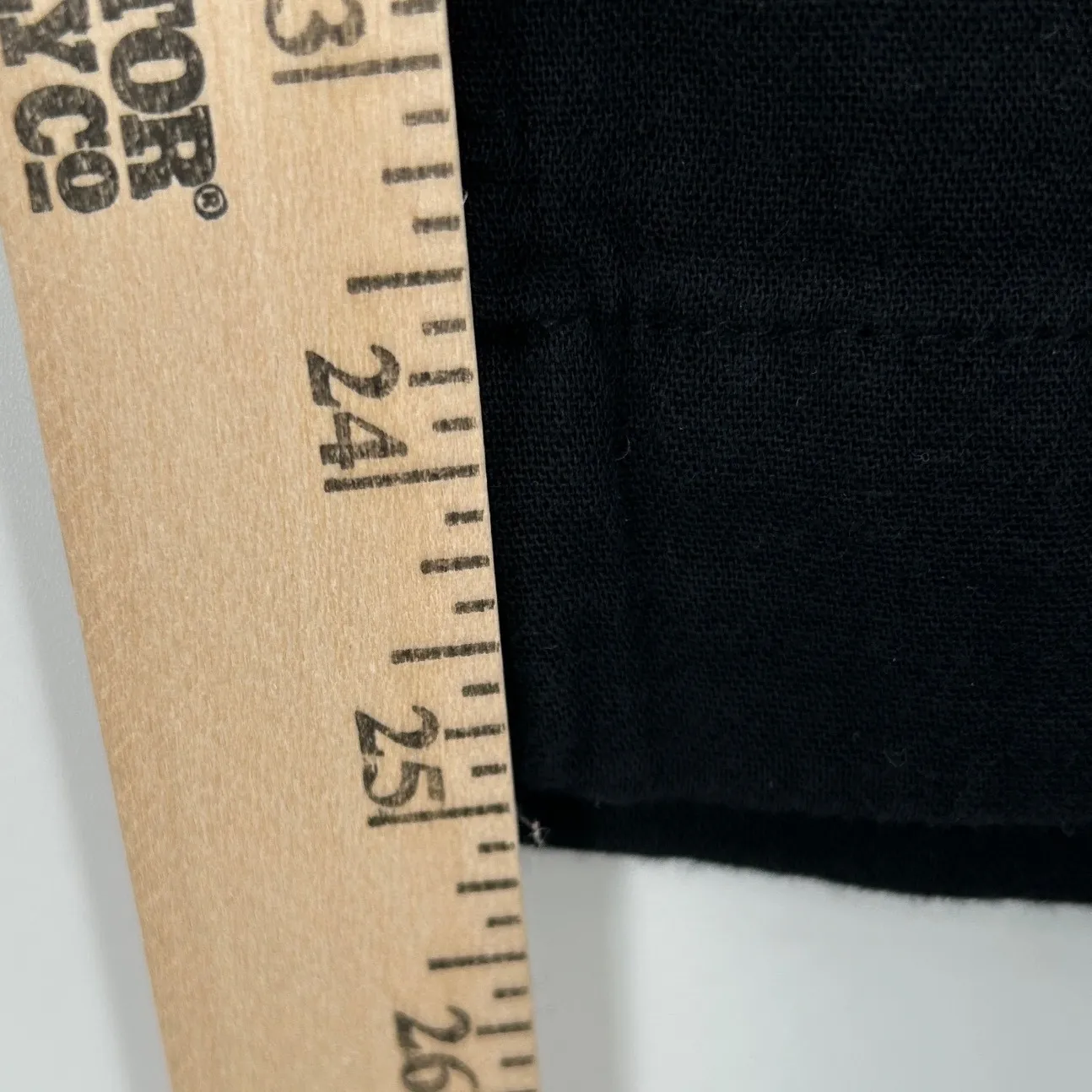 NWT Old Navy Black Wide Leg Crop Pants Women's XL Cotton Minimalist Textured - Image 5