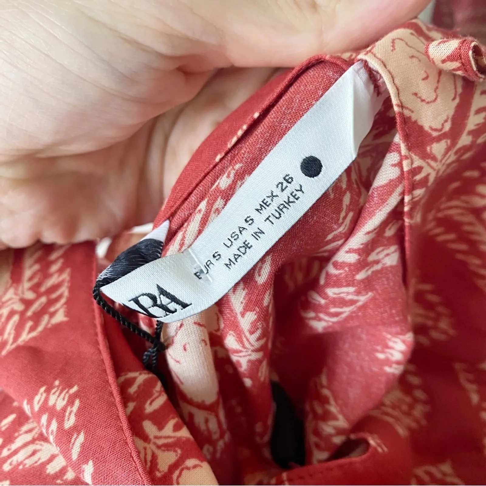 ZARA  Printed Cotton Jumpsuit - Image 7