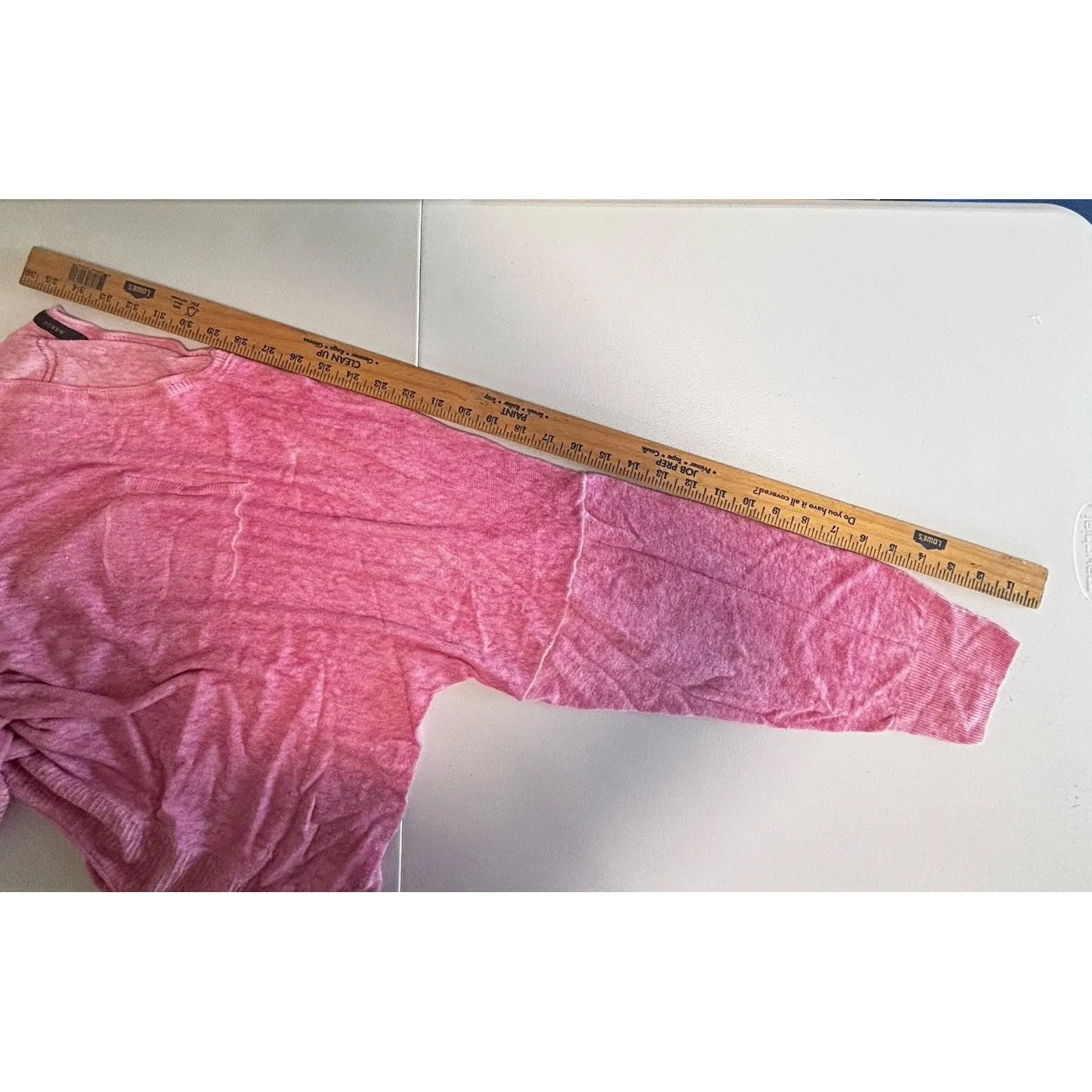 J.Crew Sweater Women's 3XL Pink 100% Linen Long Sleeves Lightweight Knit Pocket Size 24 - Image 4