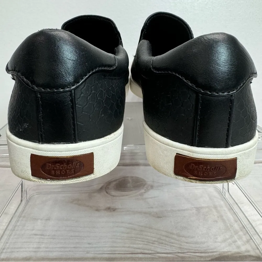 Dr Scholl’s Vionic Madison Sneakers Black Snakeskin Look Slip On Loafer 8 WIDE - Image 6