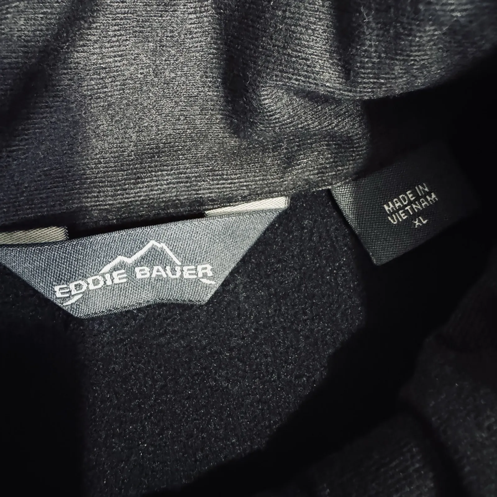 Eddie Bauer Women Black Soft Shell High Neck Full Zip Lined Jacket Size XL - Image 5