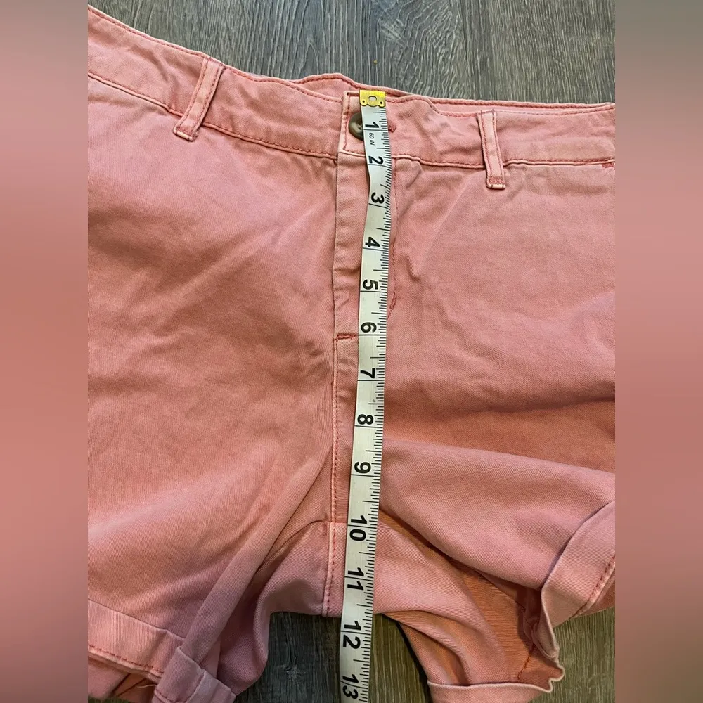 C&C California Shorts Coral Womens Size 12 Chino Khaki Stretch Beach Resort - Image 4