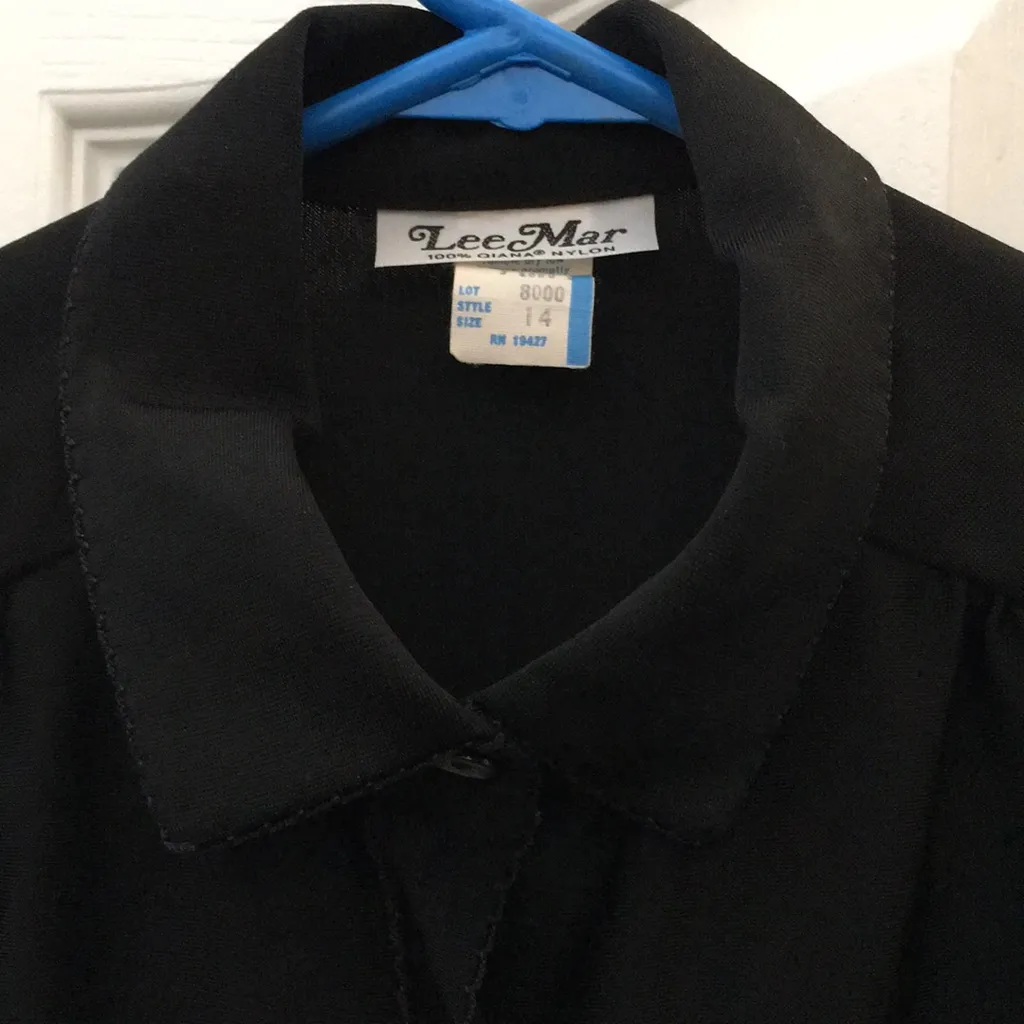 FINAL MARKDOWN Lee mar vintage blouse 14 Black - Image 2