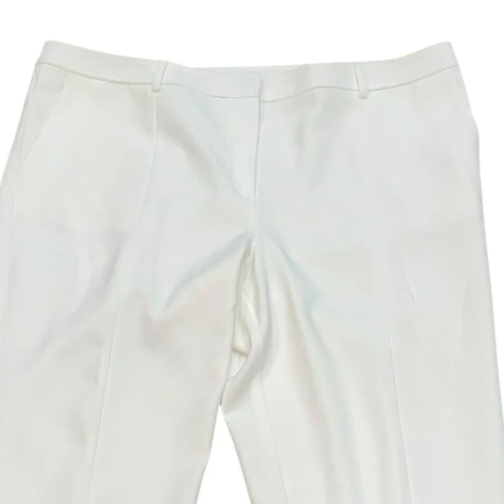 St. John Ivory Trousers Dress Pants‎ Lined Size 14 Office Party Work Dressy - Image 2