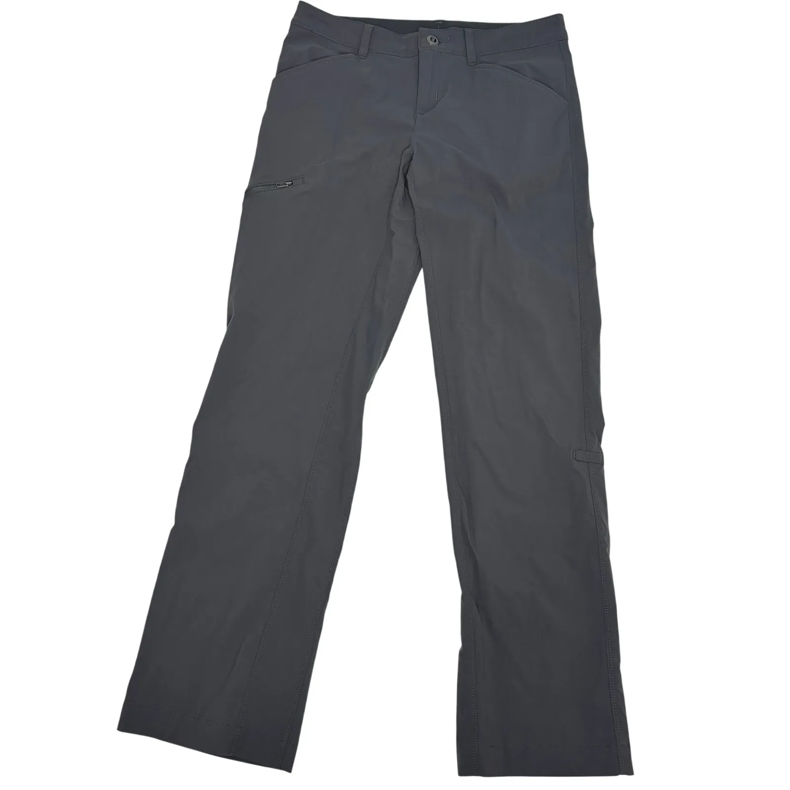 Patagonia Womens Quandry Hiking, Outdoor Straight Leg Pants  Gray 4 - Image 2