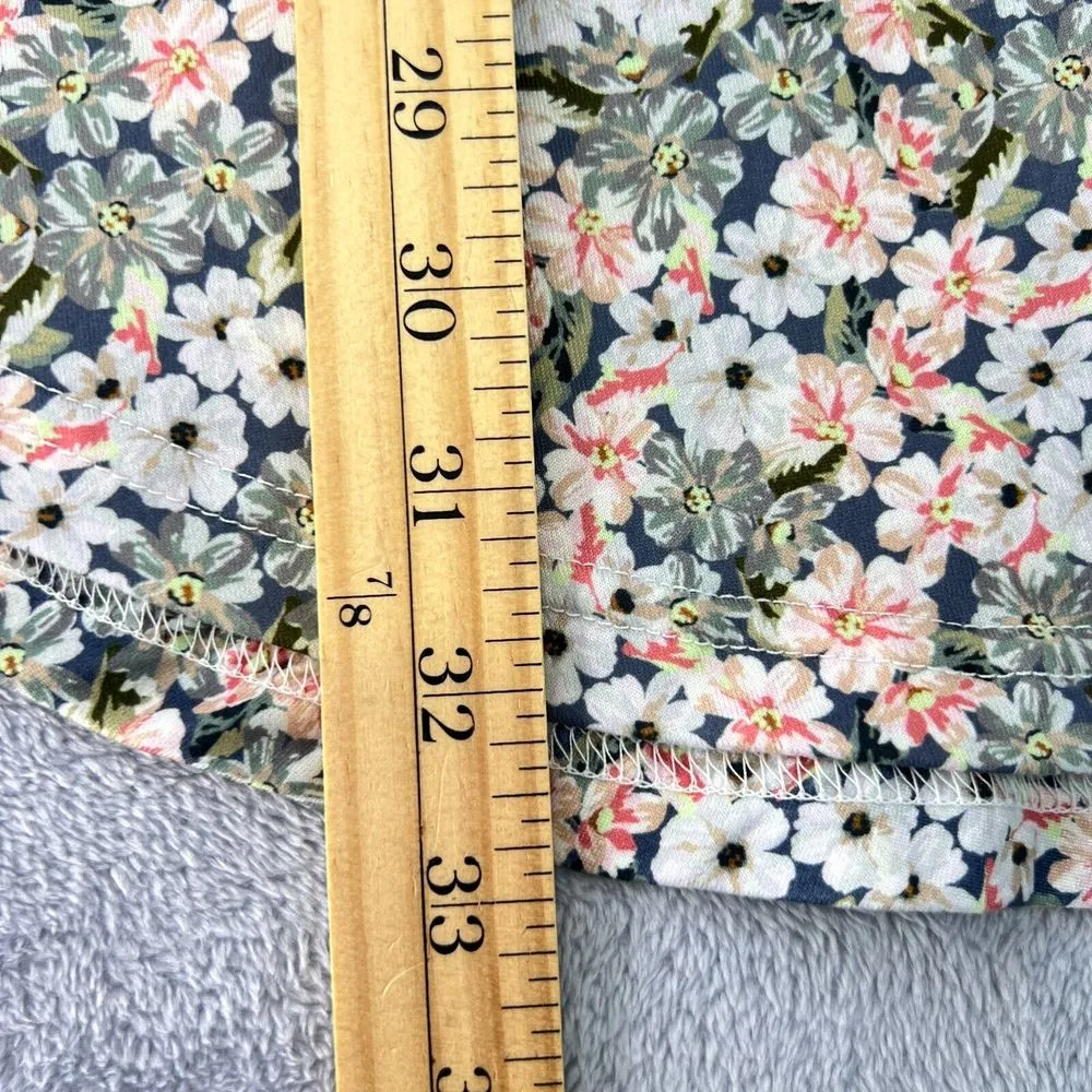 Born Women's Blouse Liquid Knit Size Large Floral Button Down Classic Summer‎ - Image 9