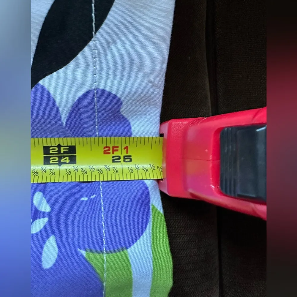 SUSAN GRAVER White W Purple Green Blues Floral Print Metal Buttons Jacket SZ 3X - Image 11