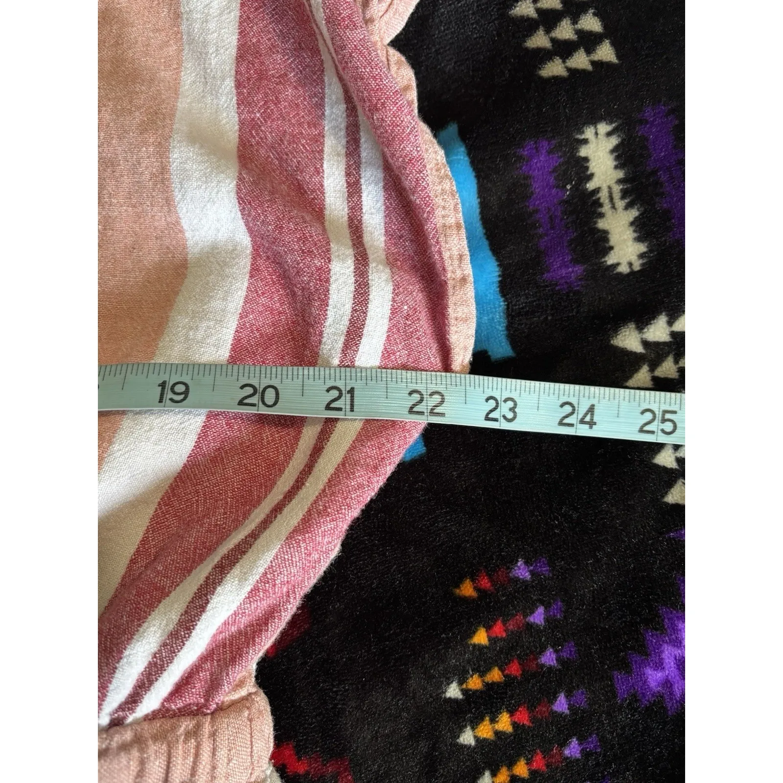 Old Navy Pink/White Striped‎ Dress Size XL Short Sleeve Tie Waist Keyhole Neck - Image 5