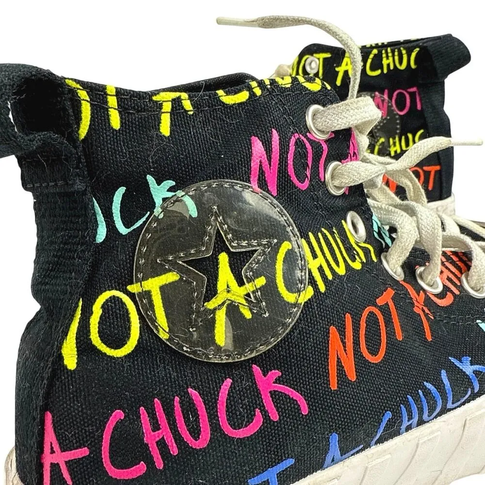 Converse Not A Chuck Unisex Black High Top Lace Up Sneakers Shoes Size M-8/W-10 - Image 6