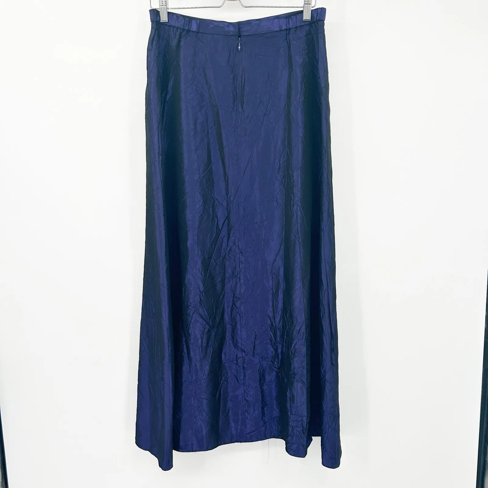 Coldwater Creek Womens Vintage Prom Whimsigoth Acetate A-Line Maxi Skirt Purple‎ - Image 6