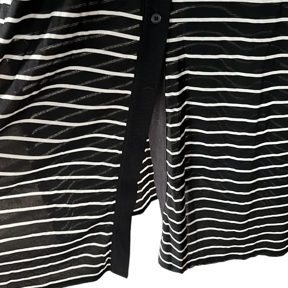 Chicos semi sheer tunic blouse or duster size 1 - Image 5