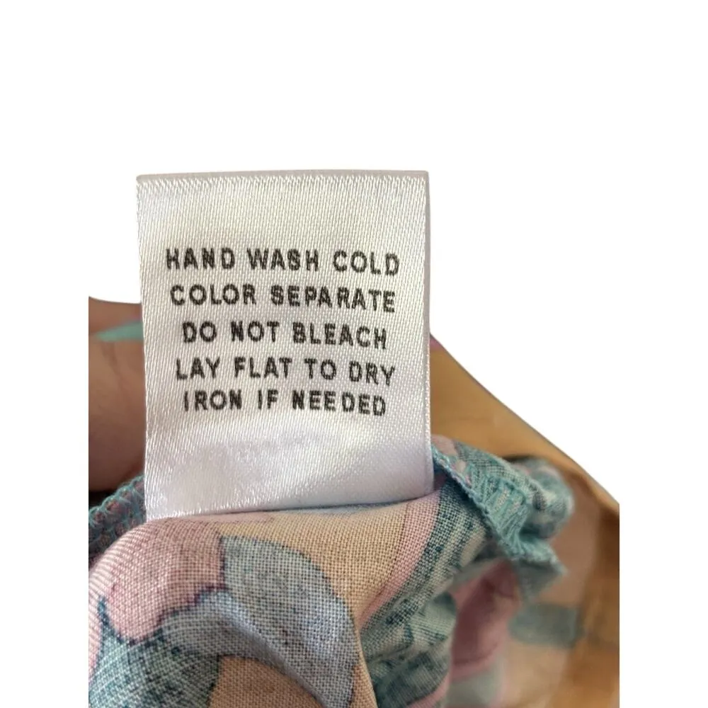 Saints & Hearts Maxi Dress Women’s Large Floral Paisley Boho Flowy Cottage core Blue - Image 10