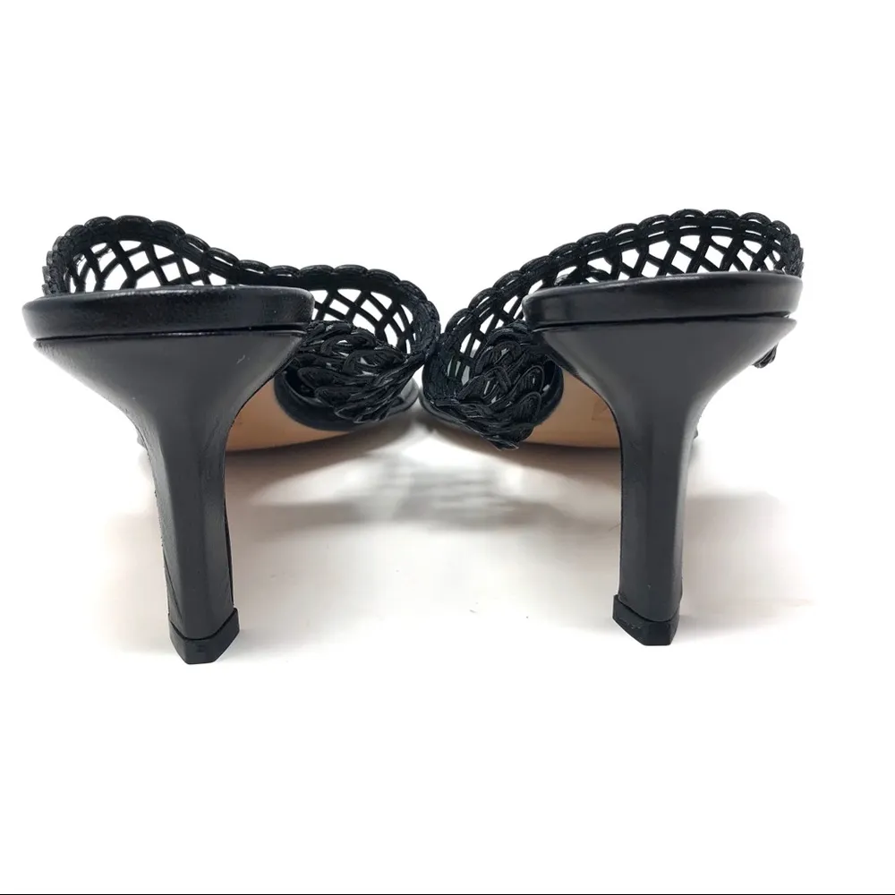 CHARLES DAVID black leather slides - Image 6