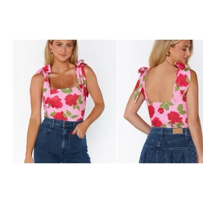 Show Me Your Mumu Gidget Bodysuit – I Heart Throb Floral- XXL - Image 2