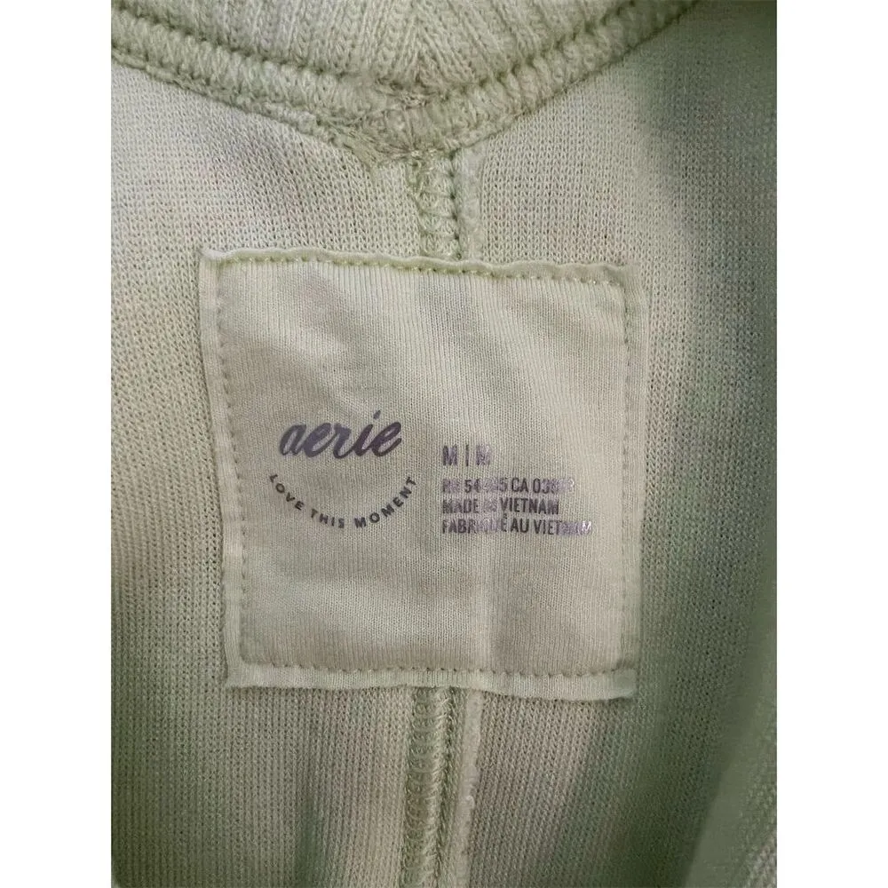 Aerie Women's V-Neck Pullover Sweater Lime Green Size M - Image 4