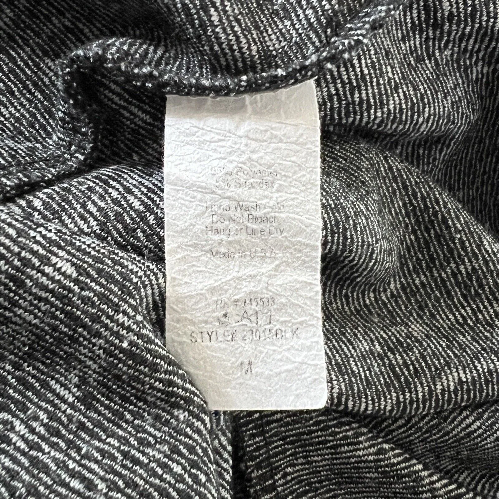 W5 Knit Top Black White Plaid Long Sleeve Wide Mock Neck Exposed Back Zip - Image 8