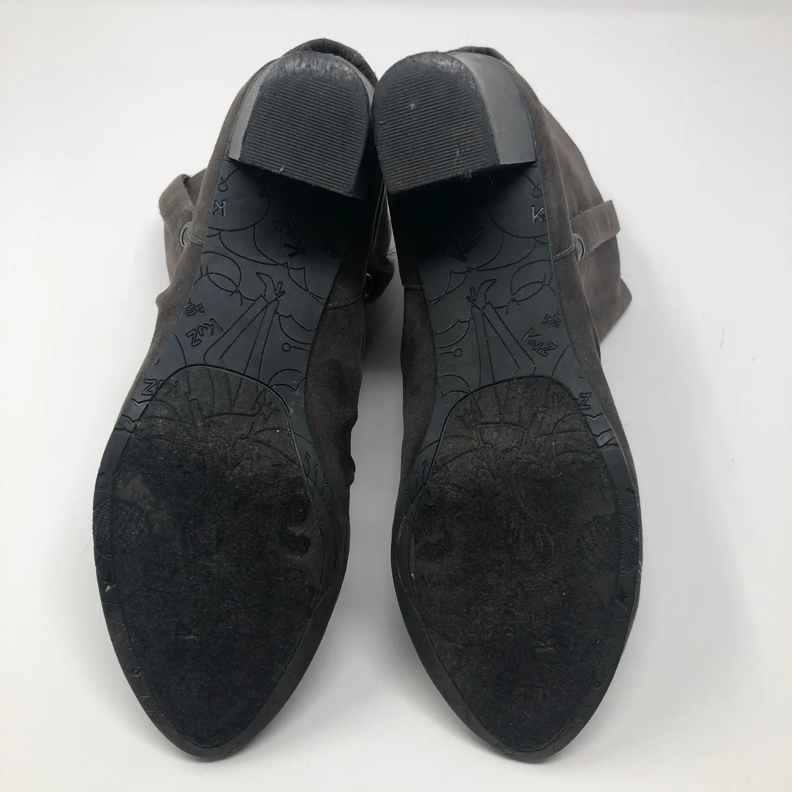 Kathy Van Zeeland Scrunchy Gray Heel Booties 8.5 - Image 10