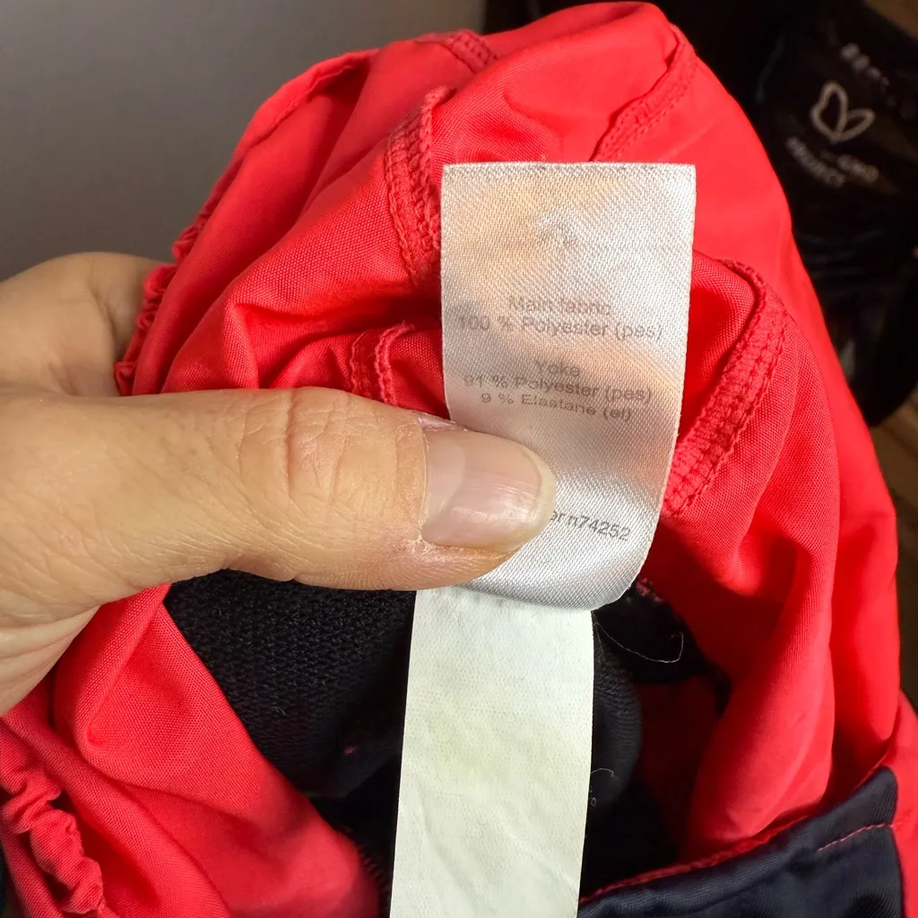 Kalenji Red & Black Pullover Running Jacket Size XXS - Image 4