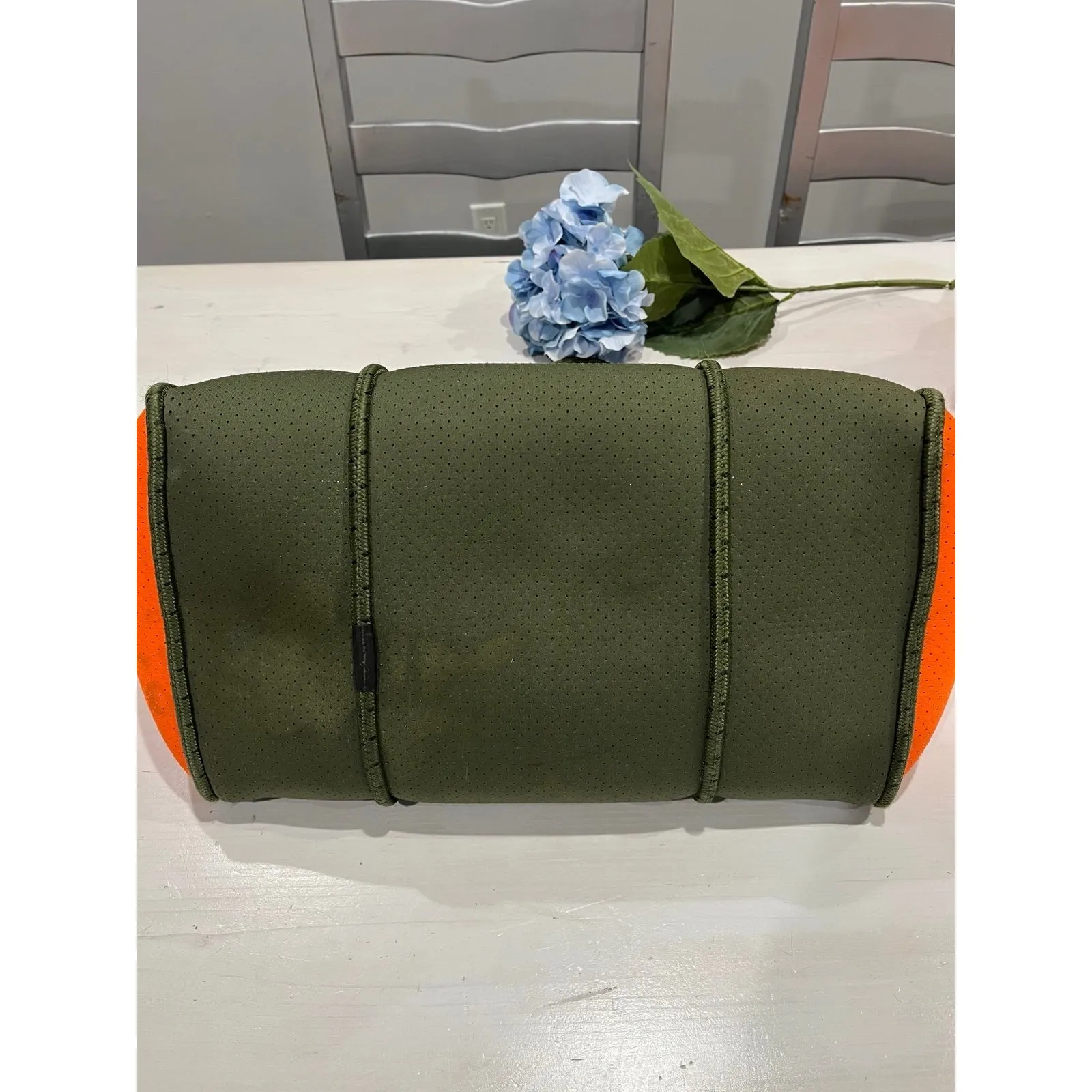 haute shore orange and green large‎ tote - Image 6