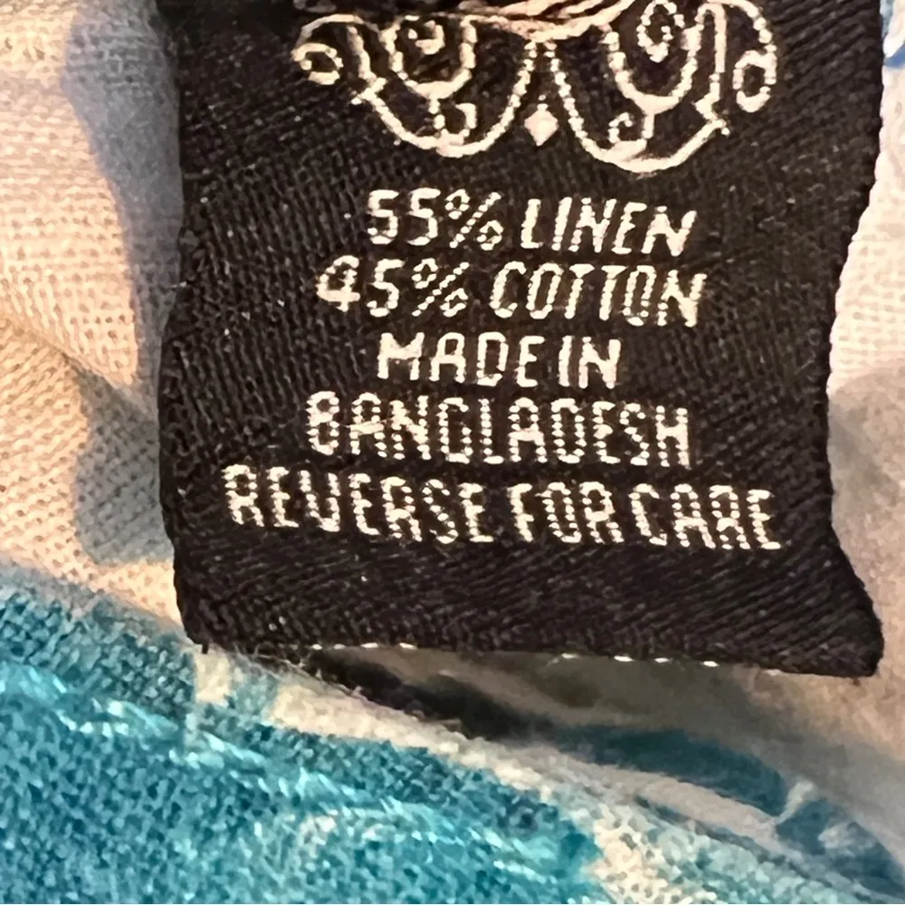 Beau Dawson Skort Size 16 Peacock Blue & White with Front & Back Pockets - Image 15