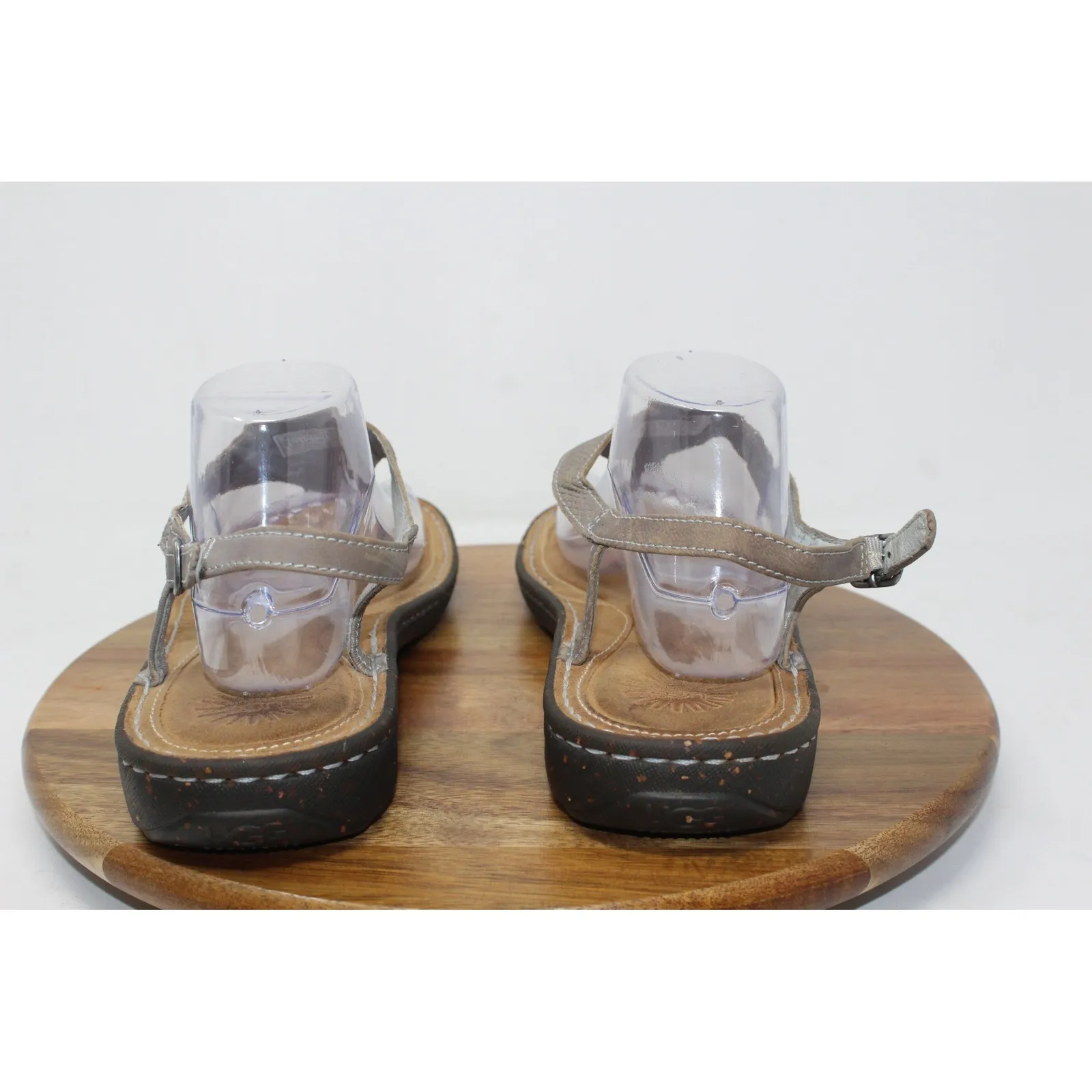 UGG Australia Womens Sefina Gray Thong Sandals Adjustable‎ Buckle Size 11 - Image 6