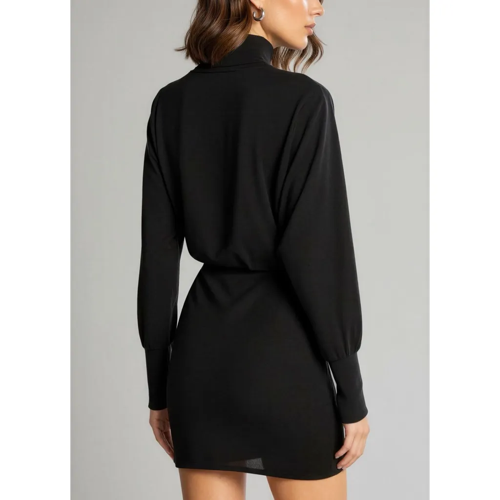 LOVERS + FRIENDS Kiana Sweater Dress, Black, Small - Image 3
