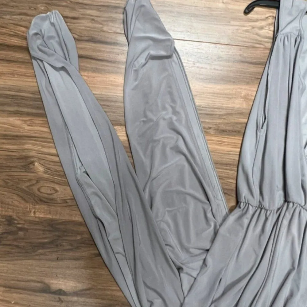 Boohoo  size 10 grey jumpsuit - Image 2