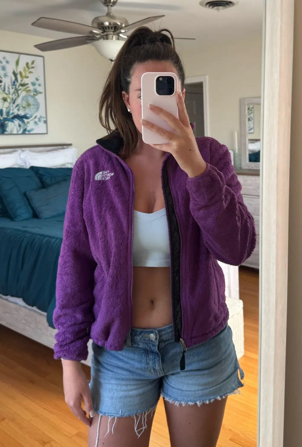 Purple North Face Jacket The Women’s Fleece - Image 5