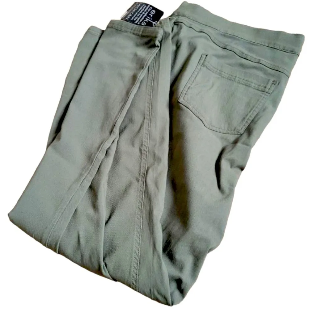 ERIKA pants khaki green size 3X - Image 8