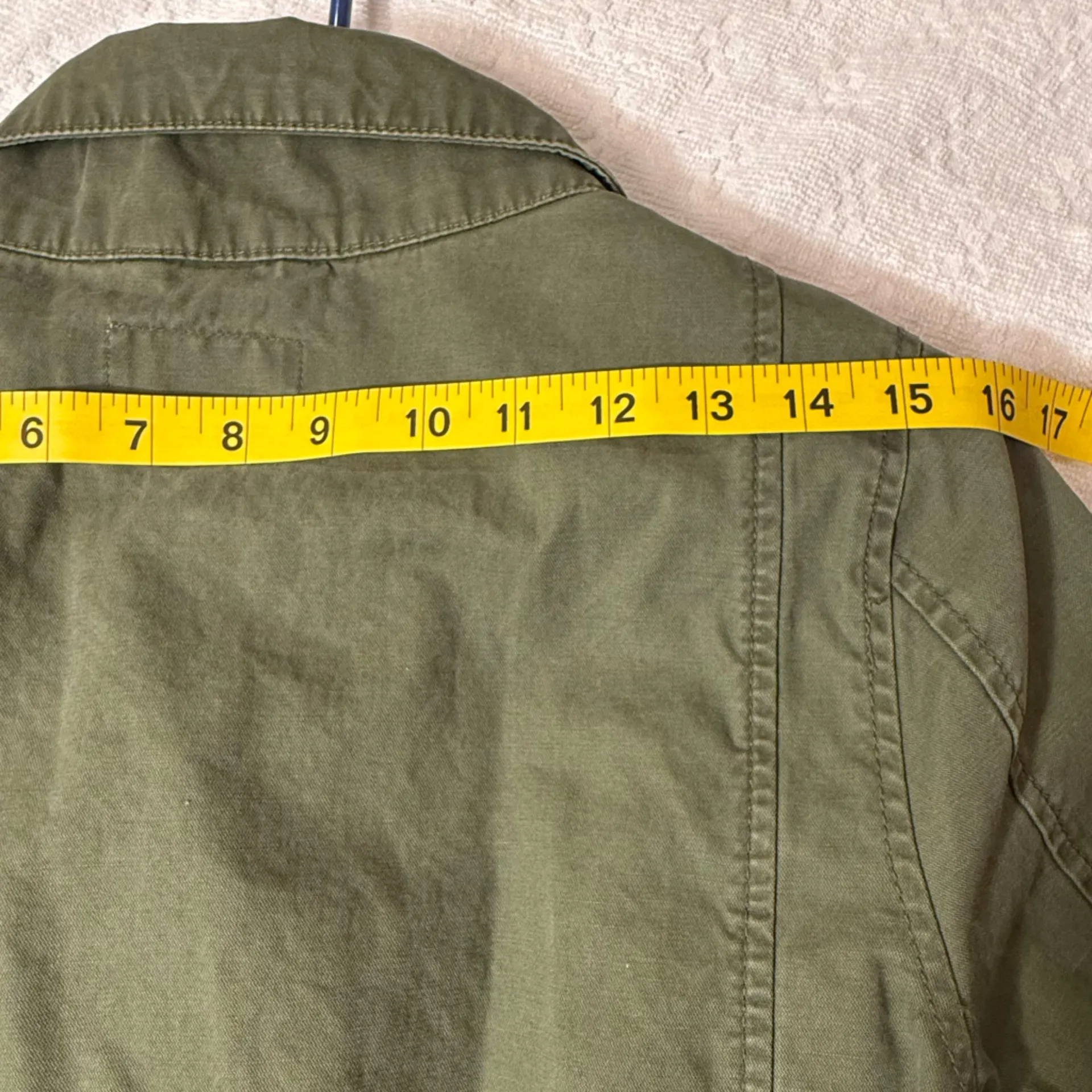 Old Navy Green Utility Jacket with Drawstring Waist - Image 4