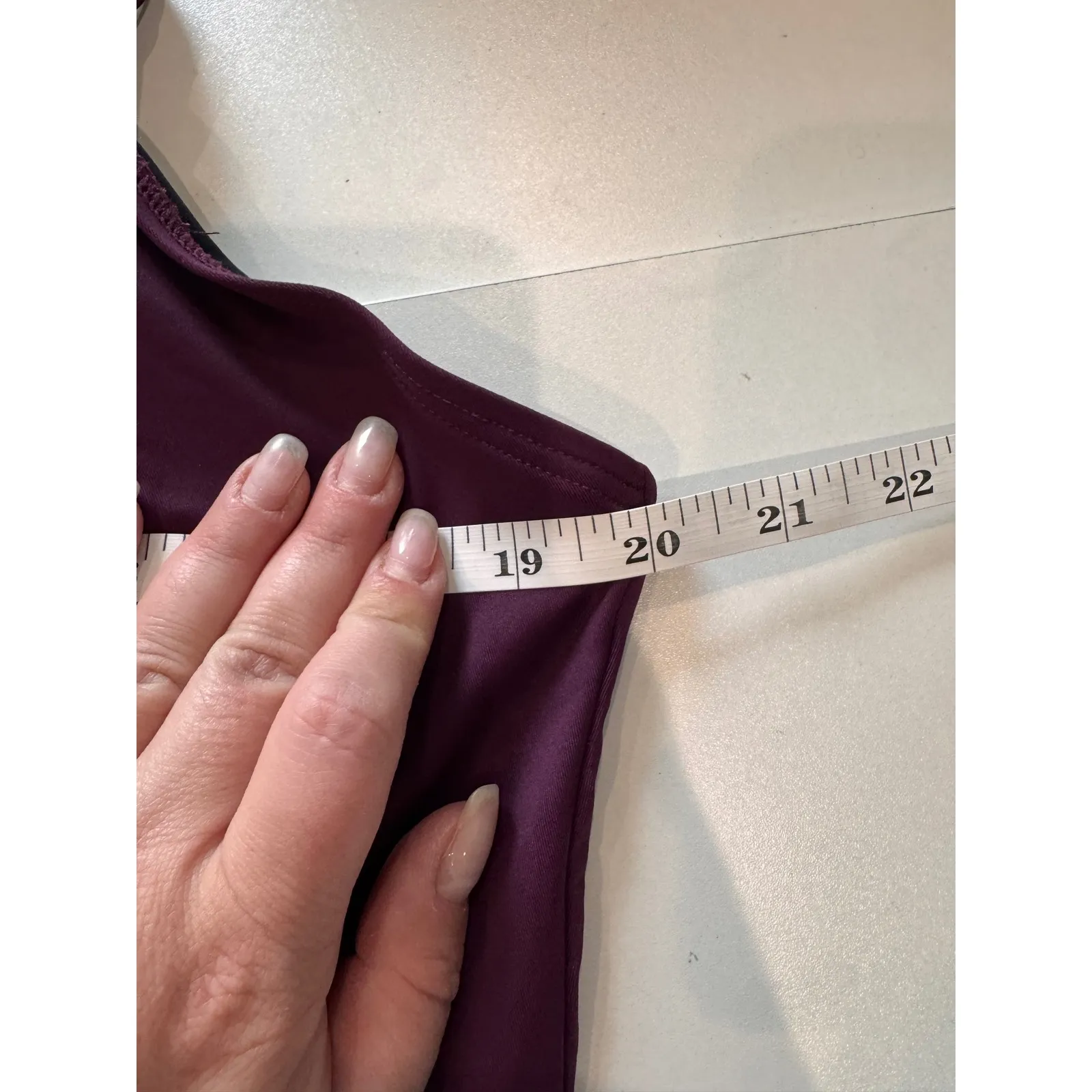 Sundance Ruched One Piece Swimsuit Womens‎ XL Purple Tummy Control Bust Support - Image 7