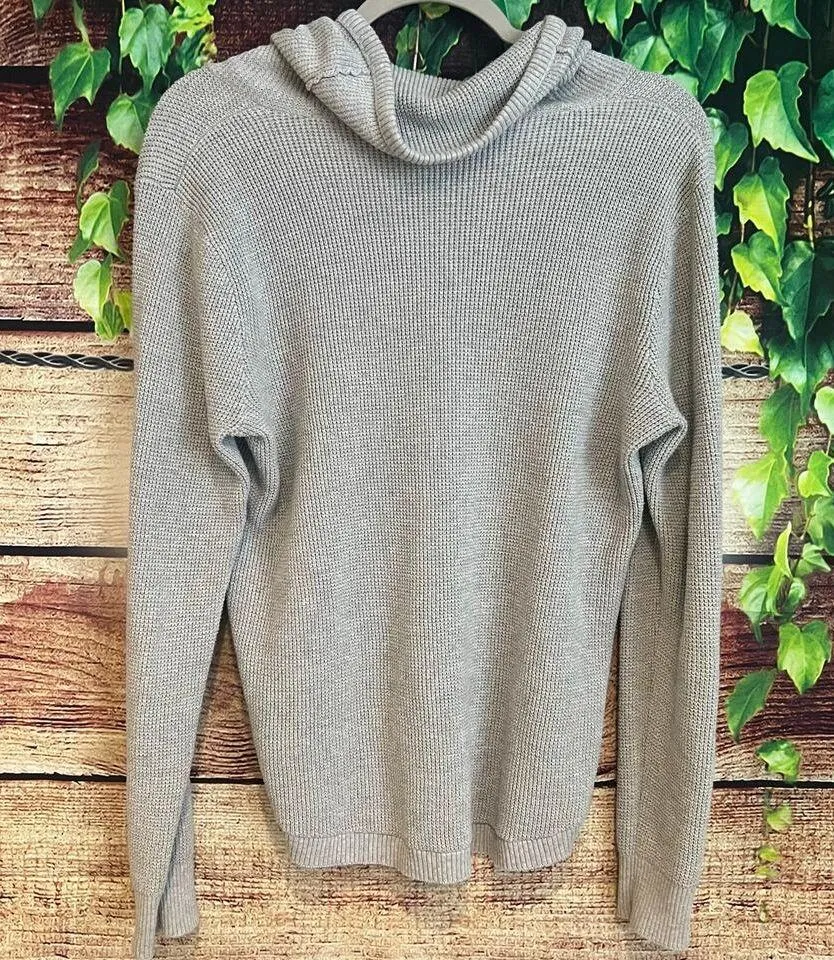 Ralph Lauren Cowl Neck Turtleneck Thermal Waffle Knit Long Sleeve Shirt Pullover - Image 4