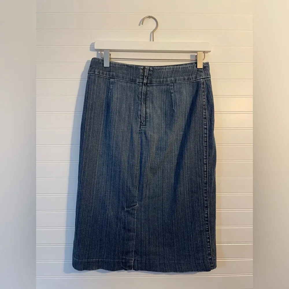 Vintage Y2K Banana Republic Denim Pencil Skirt - Image 2
