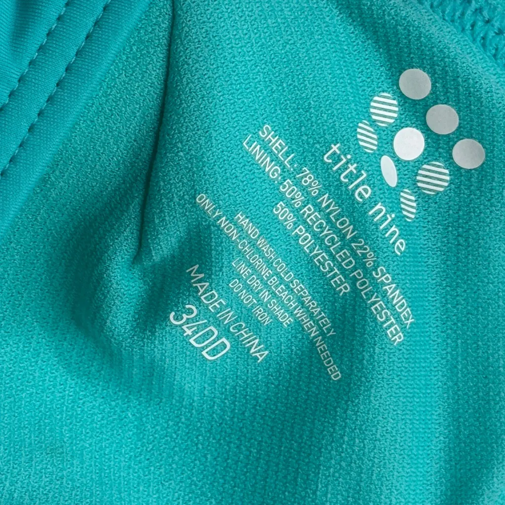 Title Nine Pele Teal Bikini Top - Image 5