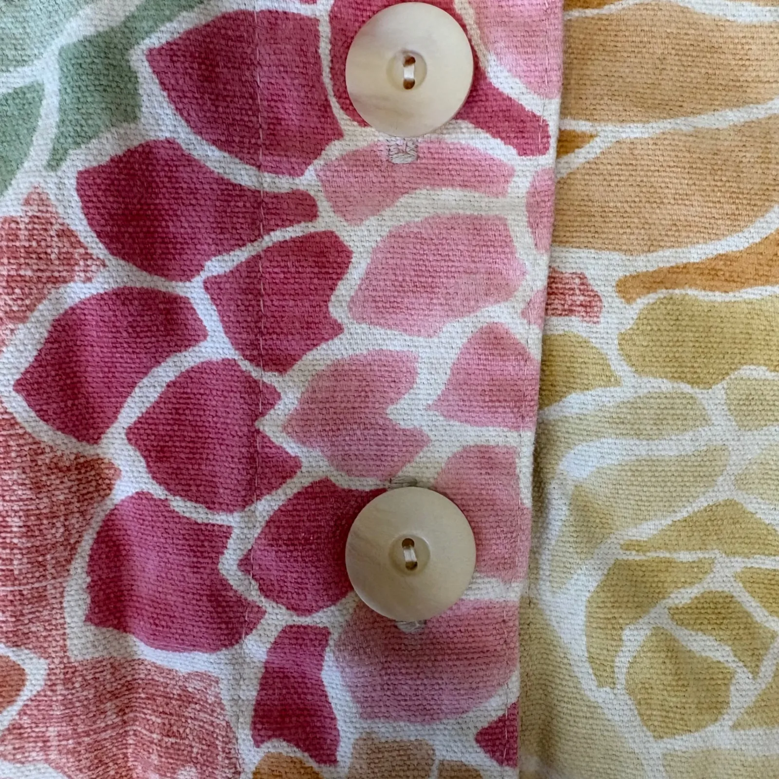 Coldwater Creek Floral Cotton Jacket Women's Button Front Lightweight Flowers - Image 5