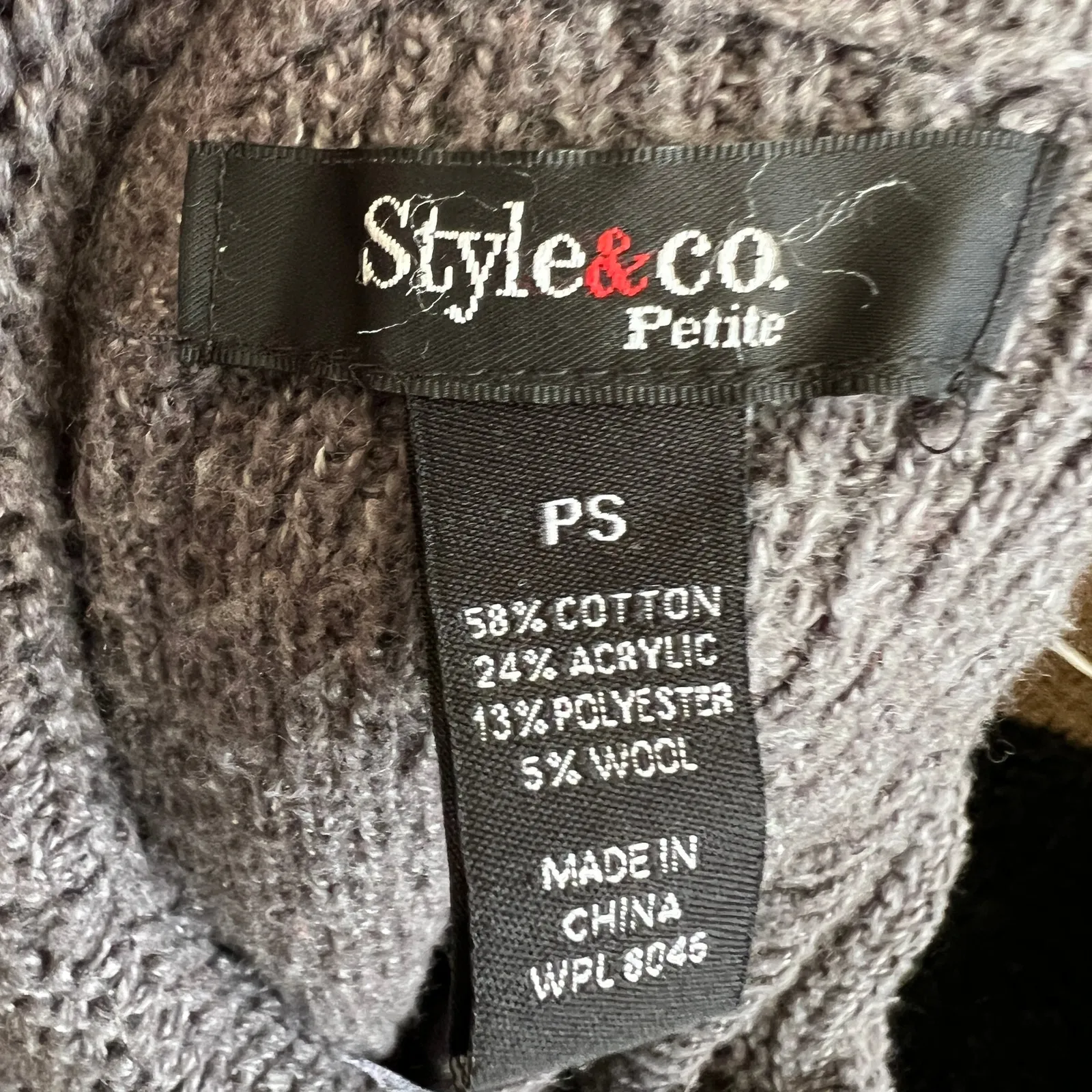 Vintage Y2K Gray Crochet Sweater‎ 2000s Indie Sleaze Grunge Fall Small - Image 3