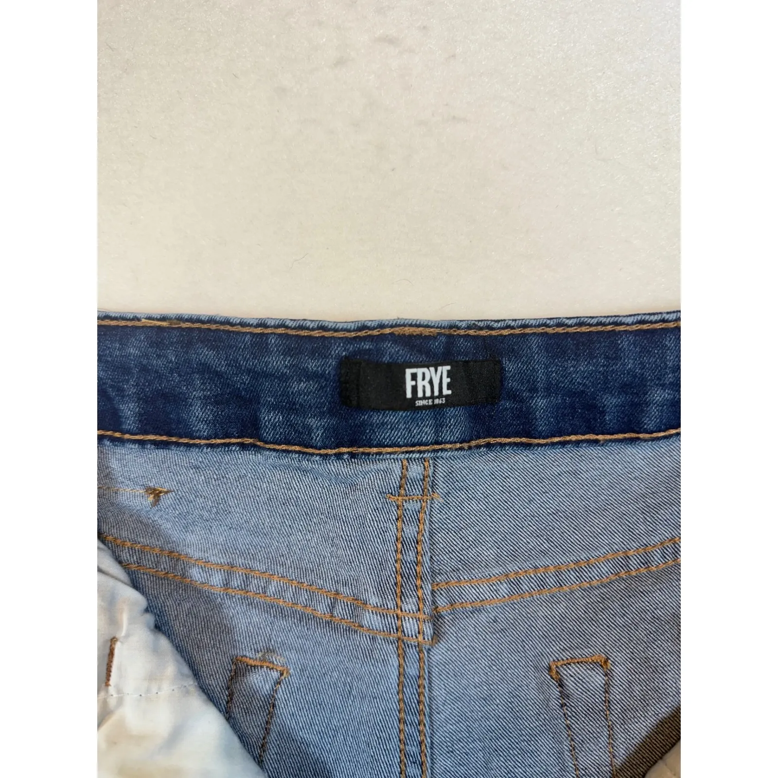 Frye Womens Blue Denim Jeans Size 8/29 High Rise Classic Casual Pants - Image 3
