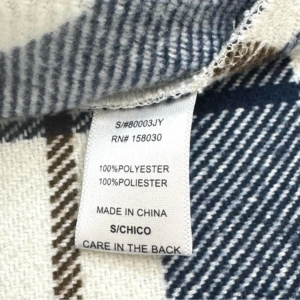 Love Tree Flannel Jacket Shacket Button Up Small - Image 10