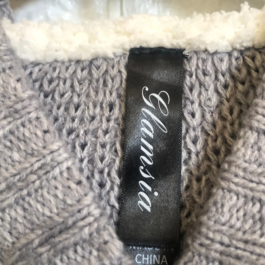 Sherpa-Lined Hooded button down Cardigan‎ women’s size xxl - Image 5