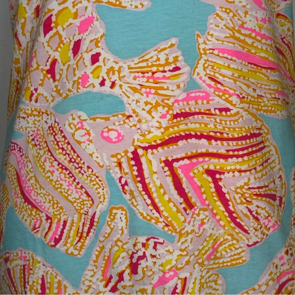 Lilly Pulitzer ‘Michele’ V-Neck Short Sleeve Cotton T-Shirt Women’s Size XS - Image 5