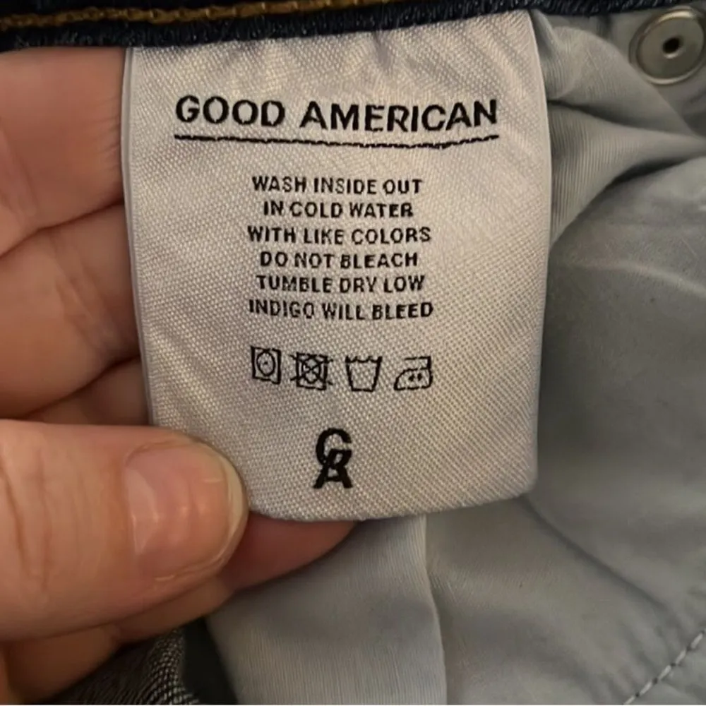 Good American Good legs High waist gray hem jeans 6/28 Excellent Cond Fray Hem - Image 8