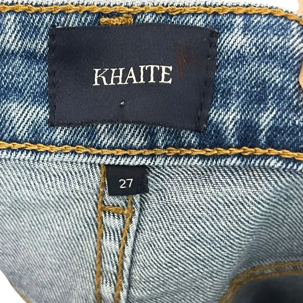 Khaite Reece High Rise Flared Jeans Women’s 27 Medium Wash Denim Blue - Image 7