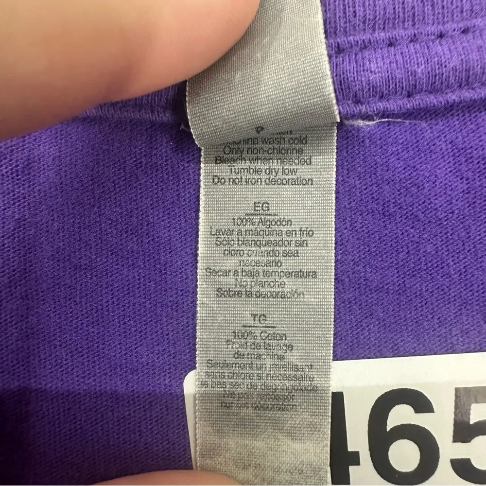 All Star Encore Gymnastics Star Graphic T Shirt Womens Large Purple - Image 5