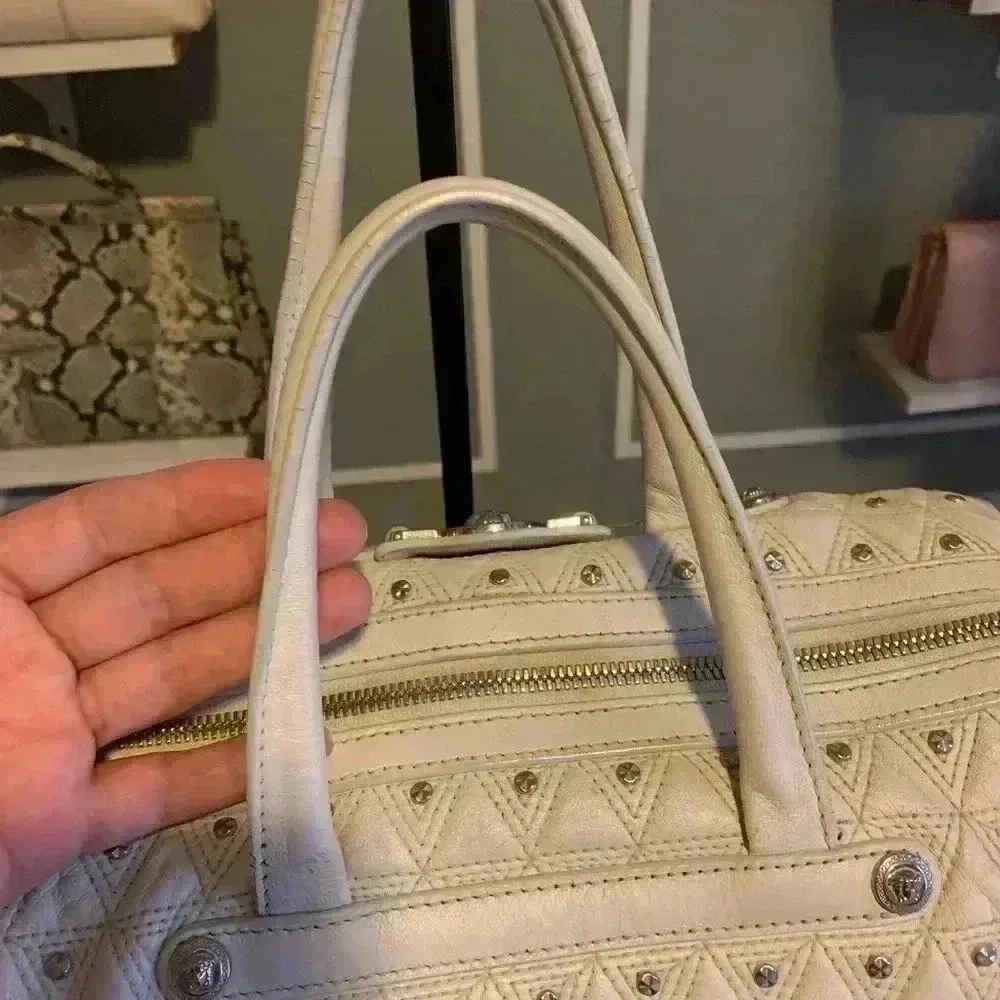 Versace Leather satchel color cream soft Leather - Image 6